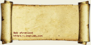 Jasmina Zafirović vizit kartica